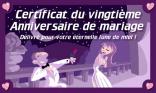 20 ans de mariage