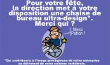 Merci patron: chaise