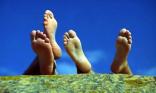 les pieds en éventail