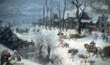 Village sous la neige