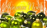 Joyeux Noël - boules vertes