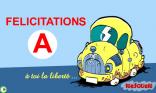 Félicitations pour le permis