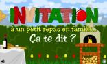 Invitation à un repas en famille