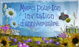 Merci pour l'invitation