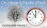 On passe à l'heure d'hiver