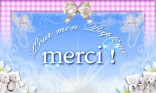 Pour mon baptême - Merci