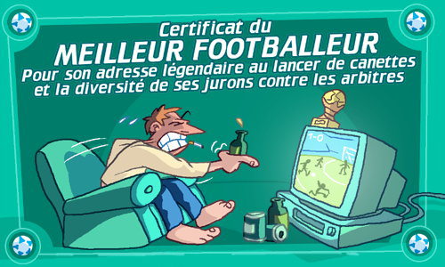 Aperçu de la carte : Certificat du footballeur