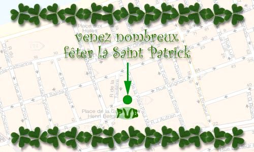 Première carte saint Patrick