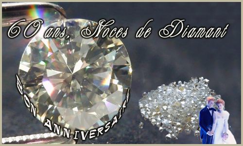 Aperçu de la carte : 60 ans - Diamant