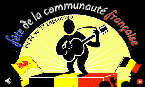 Première carte fête de la communauté française de Belgique