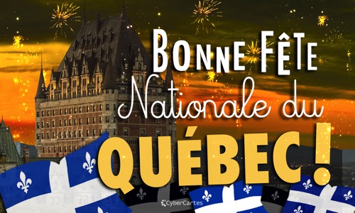 Première carte fête nationale du Québec (24 juin)