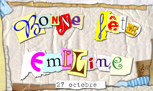 Aperçu de la carte : Emeline - 27 octobre