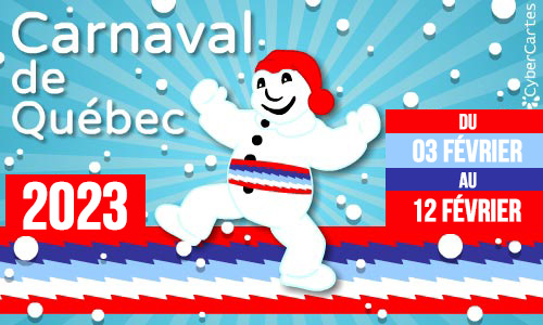Première carte carnaval de Québec