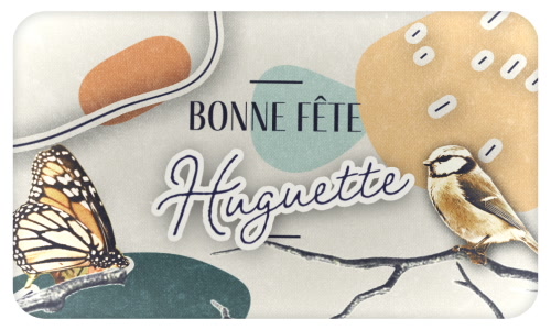 Aperçu de la carte : Bonne fête Huguette !