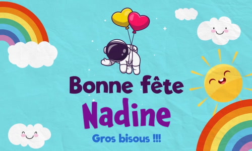 Aperçu de la carte : Célébration spéciale pour Nadine !