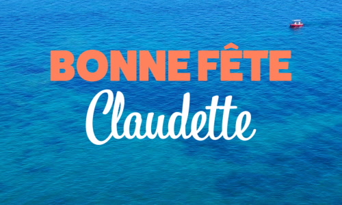 Aperçu de la carte : Claudette, bonne fête le 15 février !