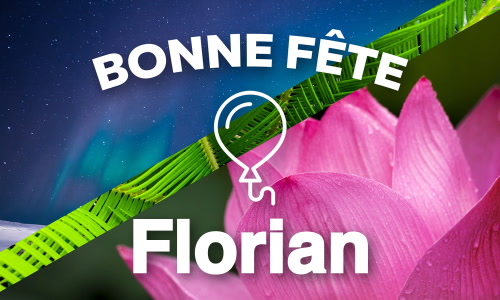 Aperçu de la carte : C'est la Journée de Florian !