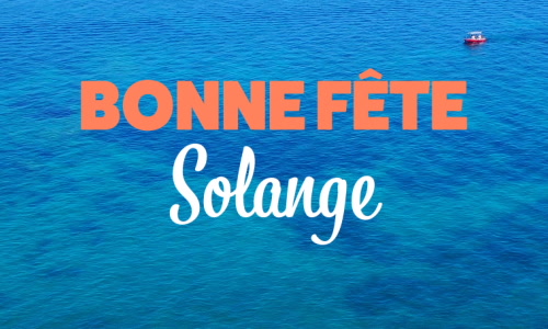 Aperçu de la carte : Célébration spéciale pour Solange !