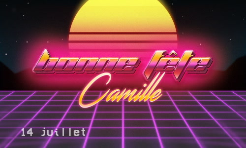Aperçu de la carte : 14 juillet - Camille