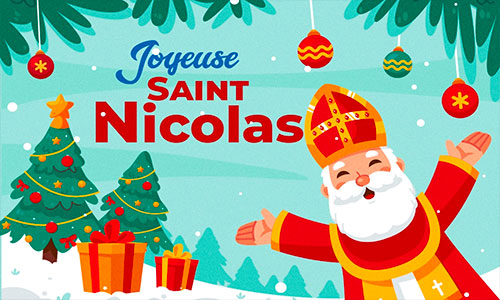 Première carte saint Nicolas (6 décembre)