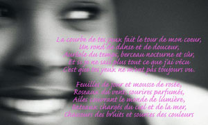 La courbe de tes yeux..