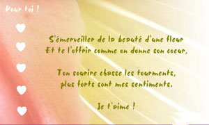 Déclaration d'amour