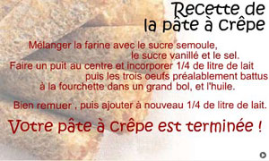 Recette de la pâte à crêpe