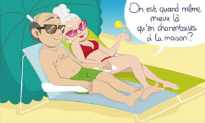 Mieux en vacances qu'en charentaises