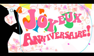 Des bulles d'anniversaire