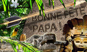 Bonne fête papa - jungle