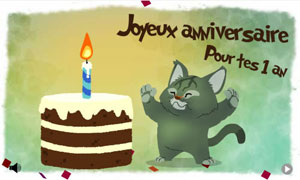 Bon anniversaire pour tes 1 an
