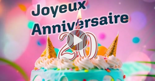 Carte 20 Ans Bon Anniversaire CyberCartes