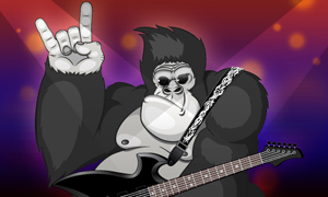 Le gorille rockeur