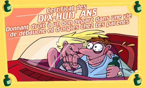 Certificat 18 ans