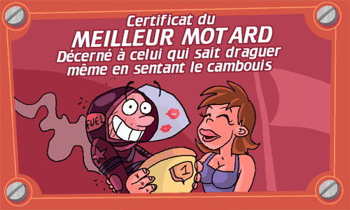 Certificat du motard