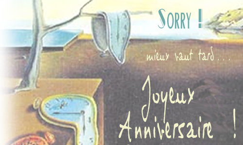 Aperçu de la carte : Sorry, mieux vaut tard !