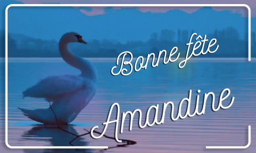 Aperçu de la carte : Bonne fête Amandine !