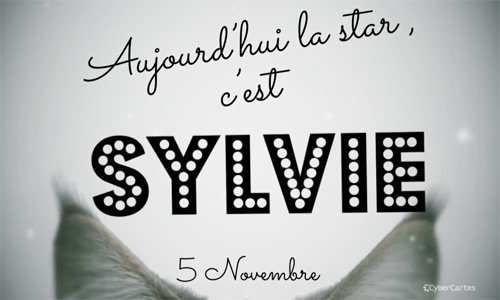 Aperçu de la carte : Sylvie - 5 novembre