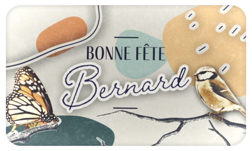 Aperçu de la carte : Le 20 août, c'est la fête de Bernard !