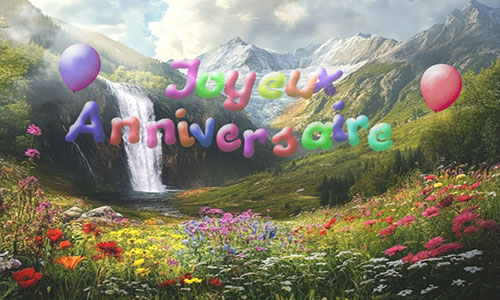 Première carte joyeux anniversaire