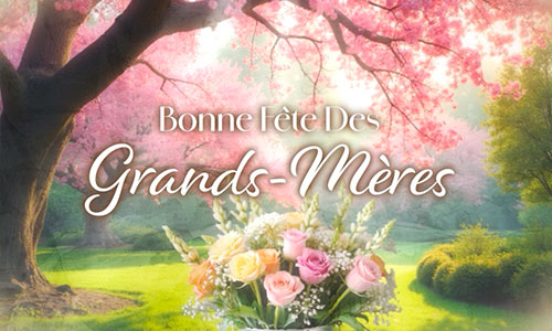 Première carte fête des grands-mères