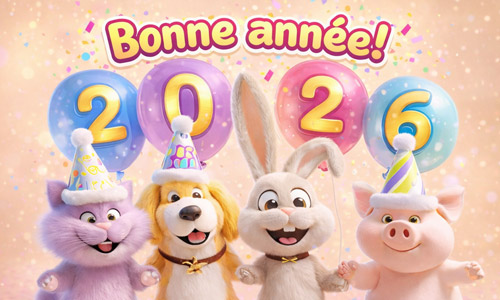 Aperçu de la carte : 2026 en sourires&nbsp;!