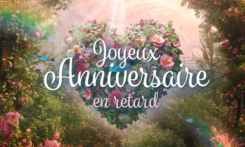 Doux anniversaire malgré le retard