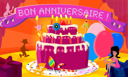 Carte Gateau d'anniversaire - CyberCartes.com