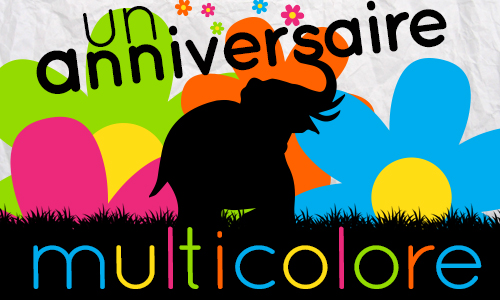  Aperçu de la carte : Anniversaire multicolore
