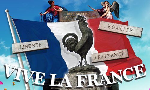 Aperçu de la carte : Vive la FRANCE !