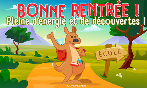 Première carte rentrée scolaire / Retour au bureau