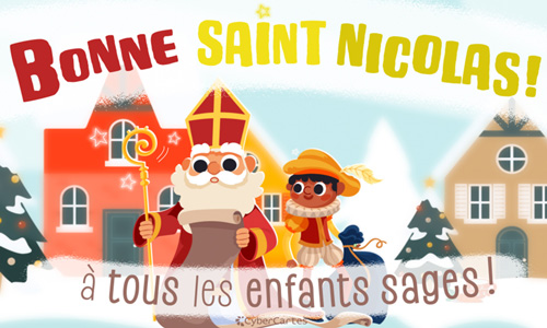 Première carte saint Nicolas (6 décembre)