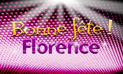 Aperçu de la carte : Bonne fête Florence