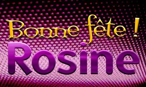 Aperçu de la carte : Rosine - 11 mars